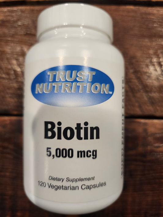 Trust Nutrition Biotin 5,000mcg Capsules