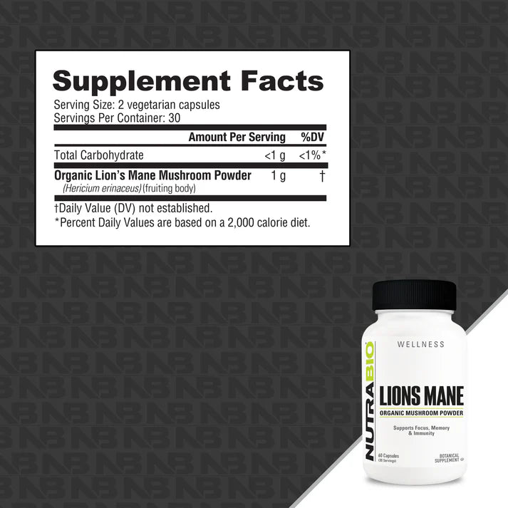 Lions Mane (500 mg) 60 Capsules