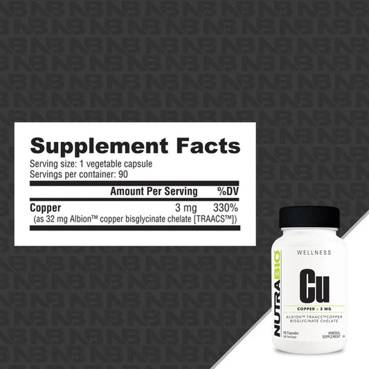 Copper Chelate (3 mg) 90 Capsules