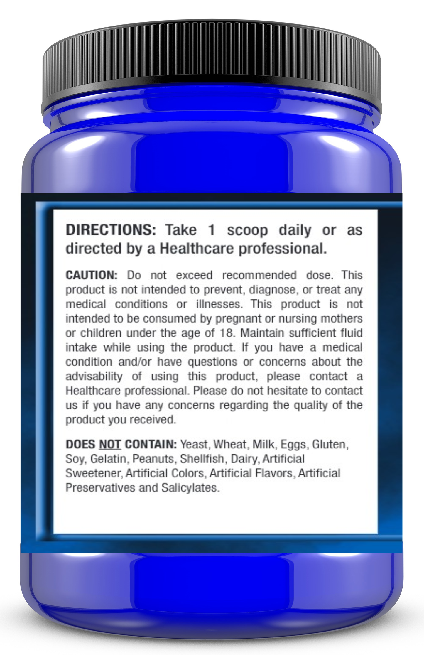 Creatine Monohydrate Ultra Micronized Unflavored Powder 5g per serving