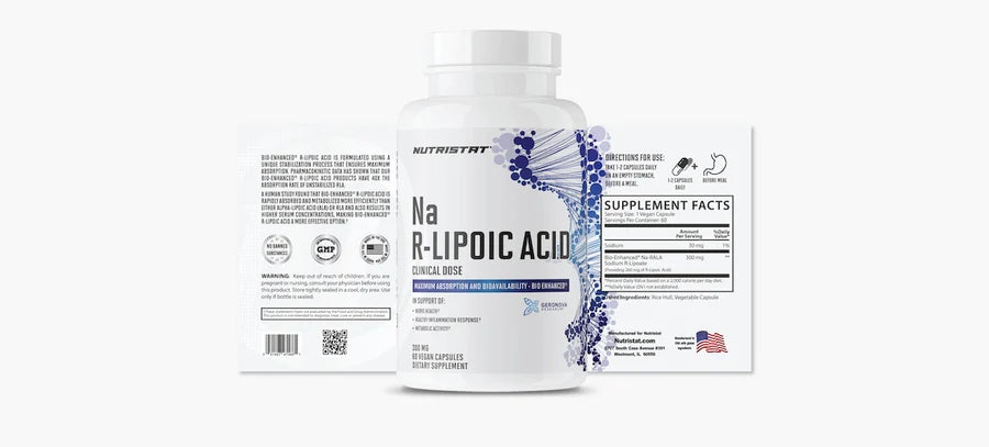 Bio Enhanced Na-R Lipoic Acid 60 capsules