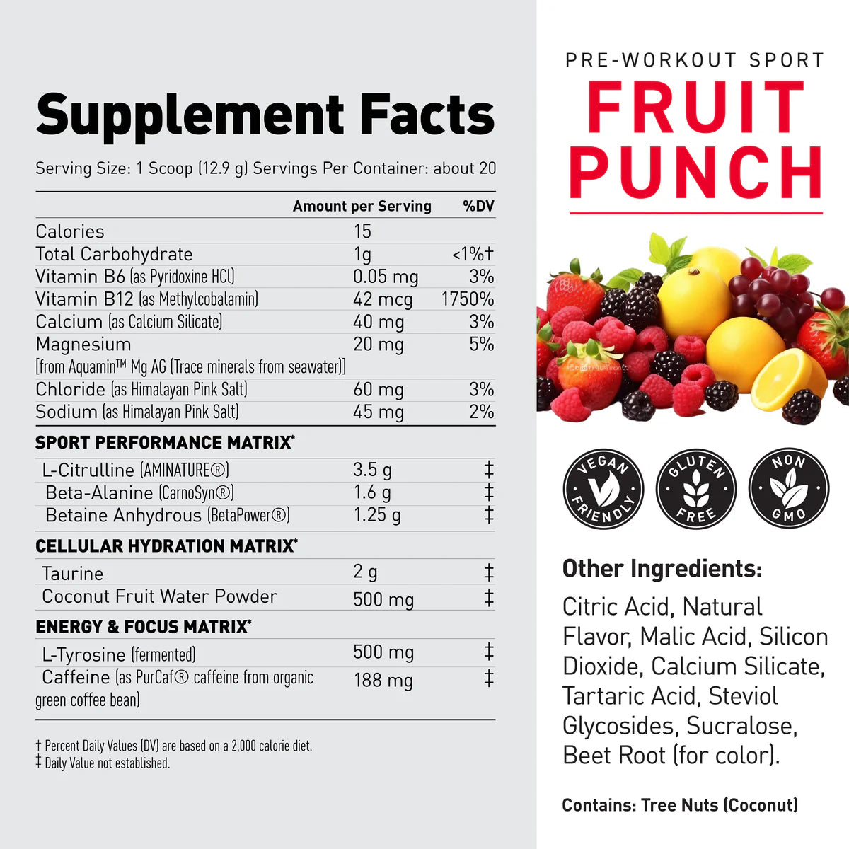 Kaged Pre-Workout Sport Fruit Punch