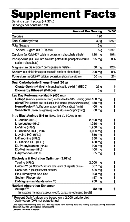 Leg Day 20 Servings "BEST SELLER"