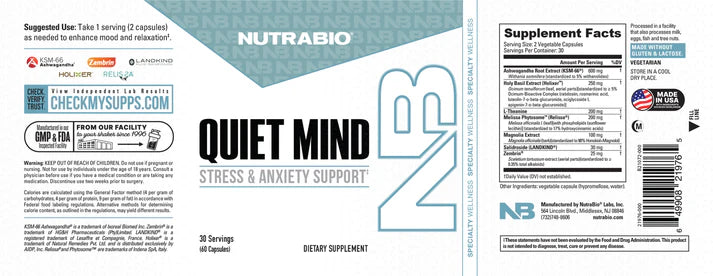 Quiet Mind 60 Capsules