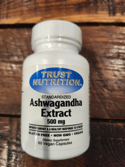 Trust Nutrition Ashwagandha 500mg 60 Vegan Capsules