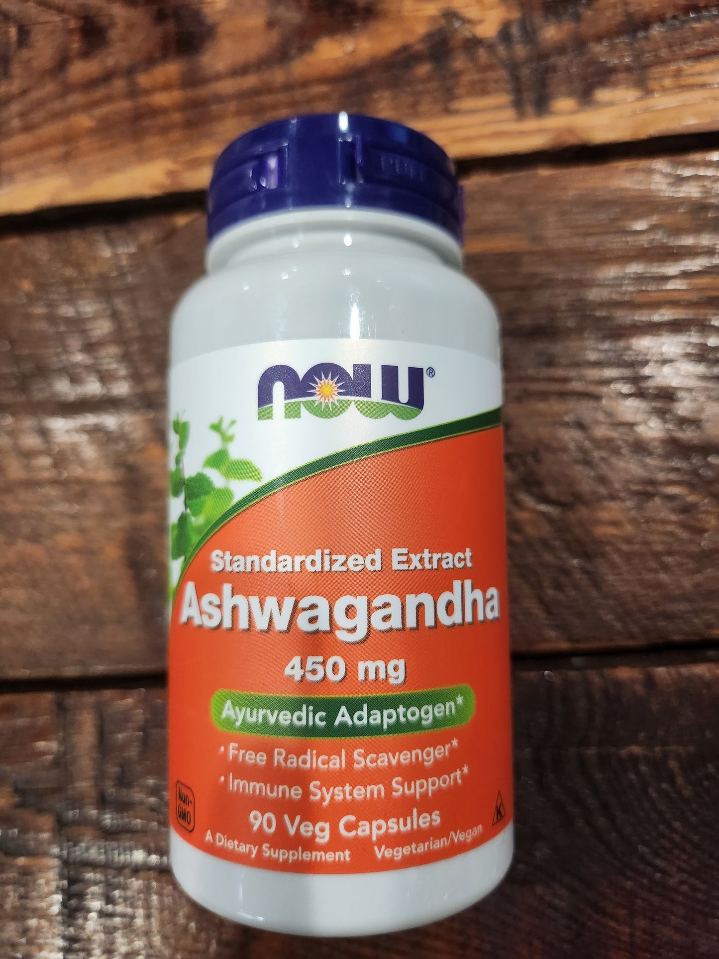 Now Foods Ashwagandha 450mg 90 Veg Capsules