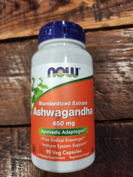 Now Foods Ashwagandha 450mg 90 Veg Capsules