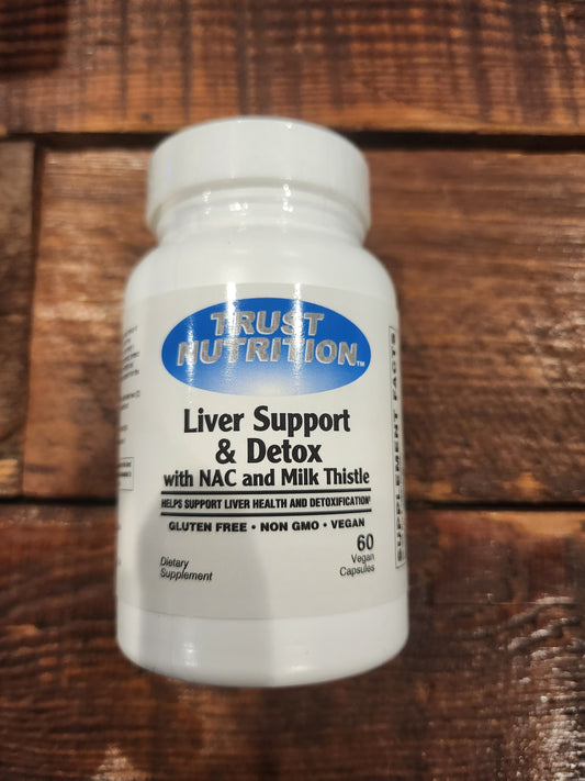 Liver Support & Detox with NAC & Milk Thistle 60 Capsules