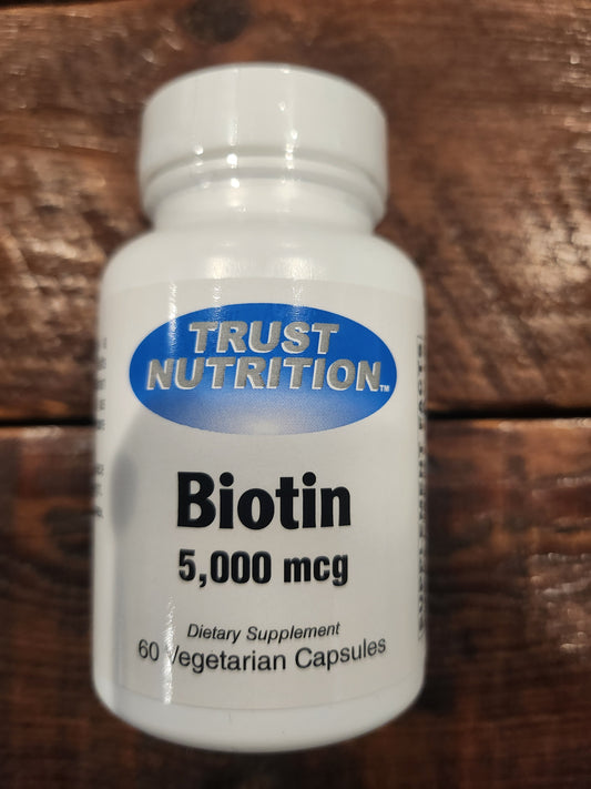 Trust Nutrition Biotin 5,000mcg Capsules