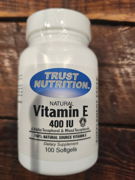 Trust Nutrition Vitamin E-400 100 Softgels