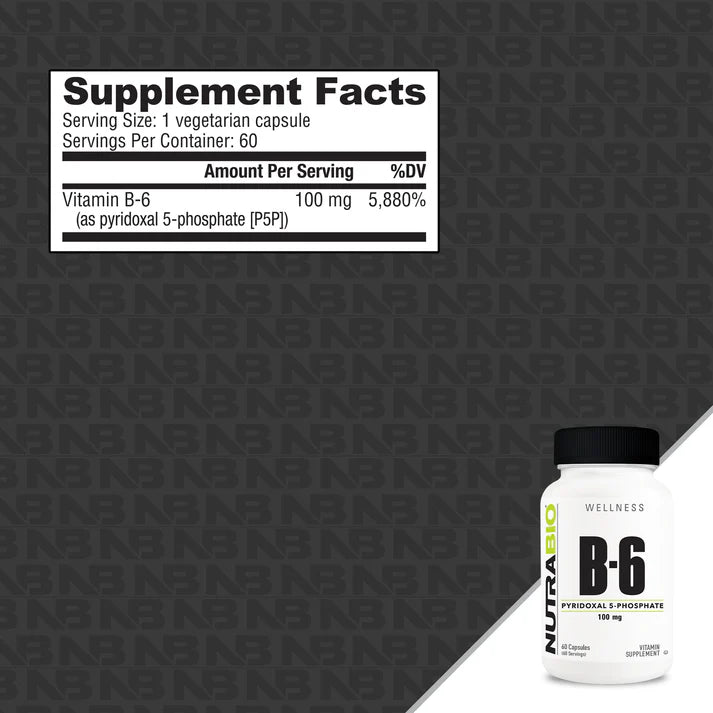 Vitamin B-6 P5P (100mg) 60 Capsules