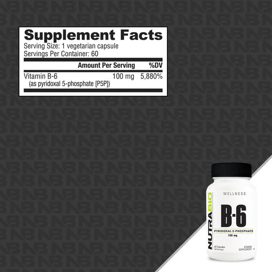 Vitamin B-6 P5P (100mg) 60 Capsules