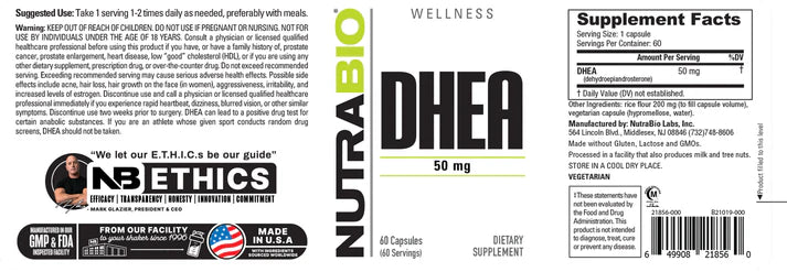 DHEA (50 mg) 60 Capsules