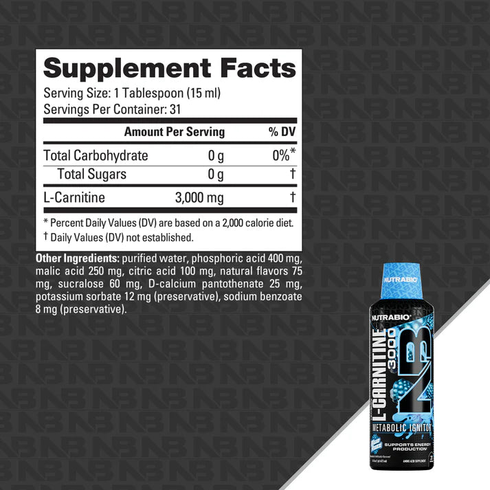 LeanShots Liquid L-Carnitine Shot (3000mg) 16oz