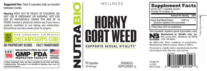 Horny Goat Weed (500mg) 90 Capsules