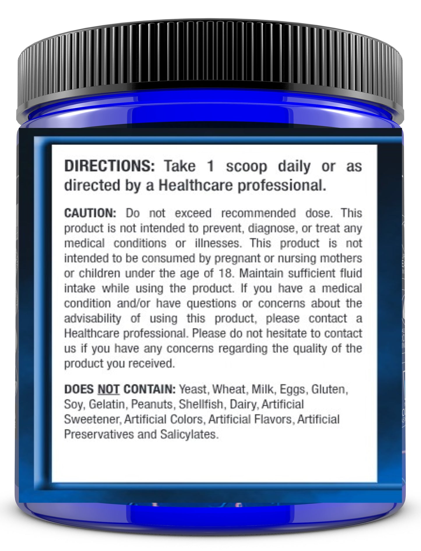 Creatine Monohydrate Ultra Micronized Unflavored Powder 5g per serving