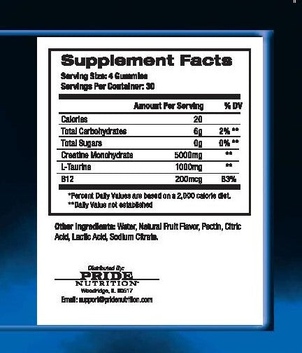 *NEW* Creatine Monohydrate Gummies for Men & Women-5g of Creatine Monohydrate per Serving- Help Increase Strength and Build Muscle,Sugar Free,Vegan, 120 Count
