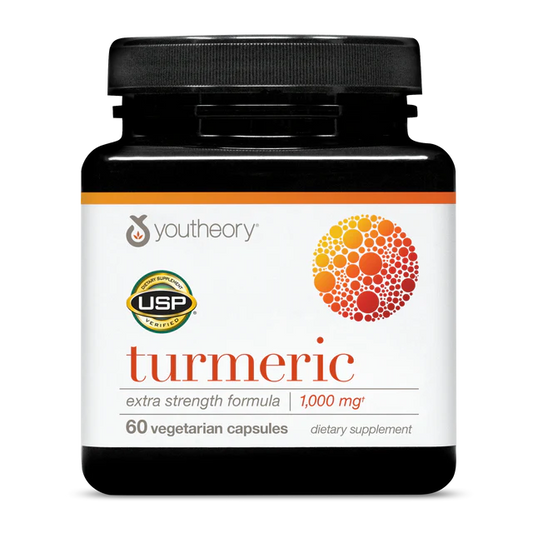 Youtheory Turmeric 1000mg 60 Vegetarian Capsules