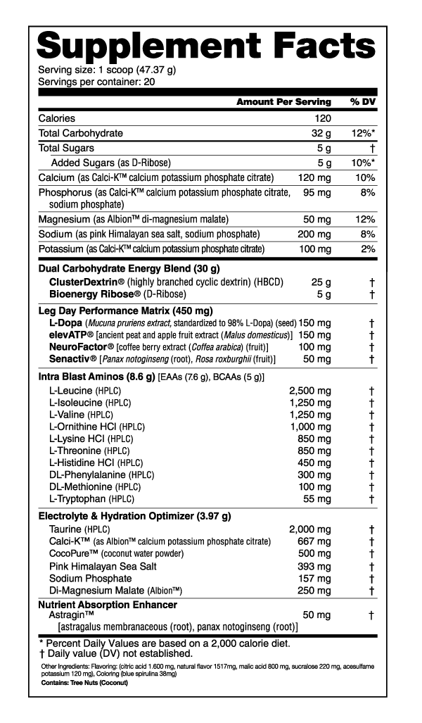 Leg Day 20 Servings