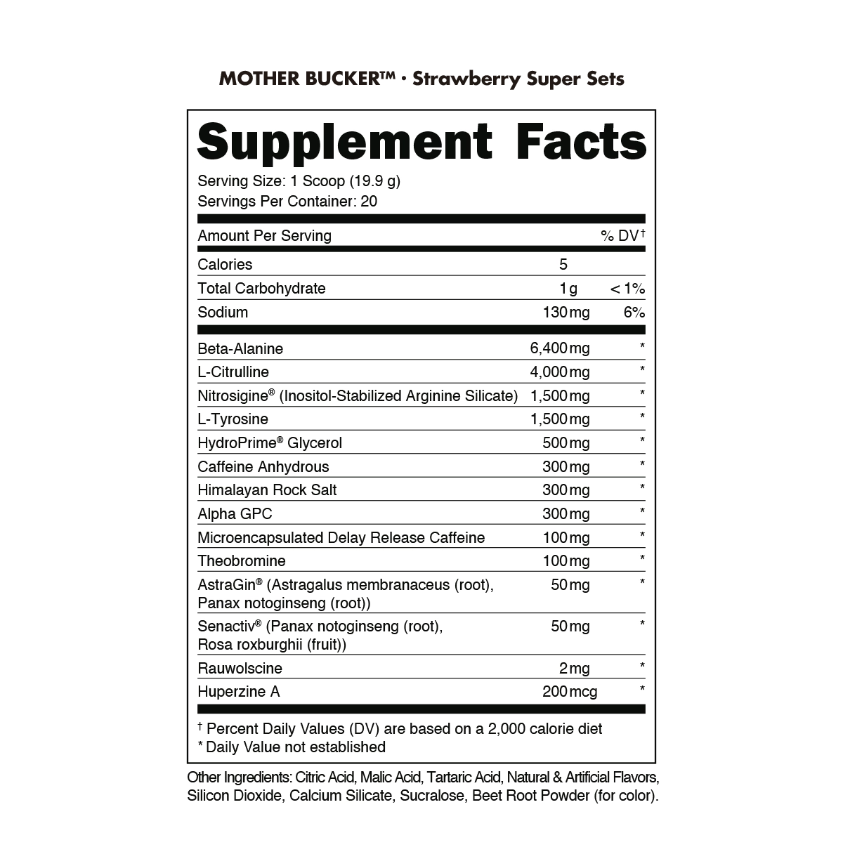Mother Bucker Pre-Workout